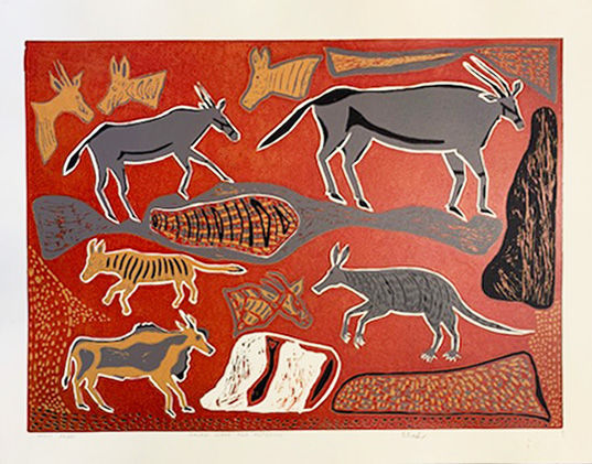 Ssobe, Gemsbok Eland and Anteater, n.d.
