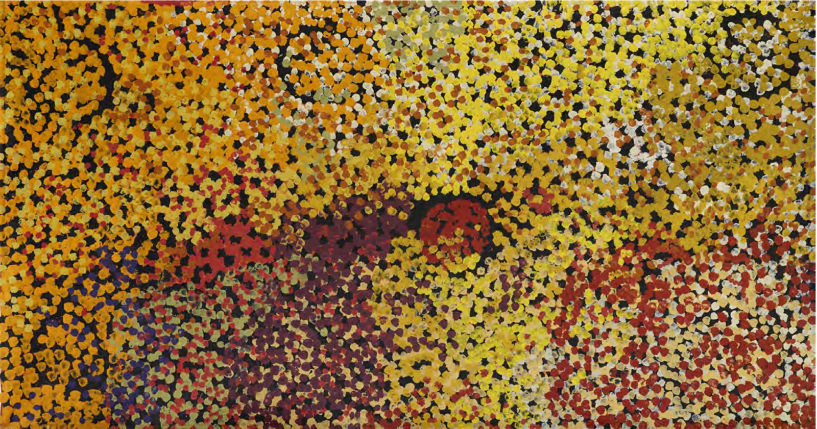 Lorna Napurrula Fencer, Caterpillar Dreaming, 2002