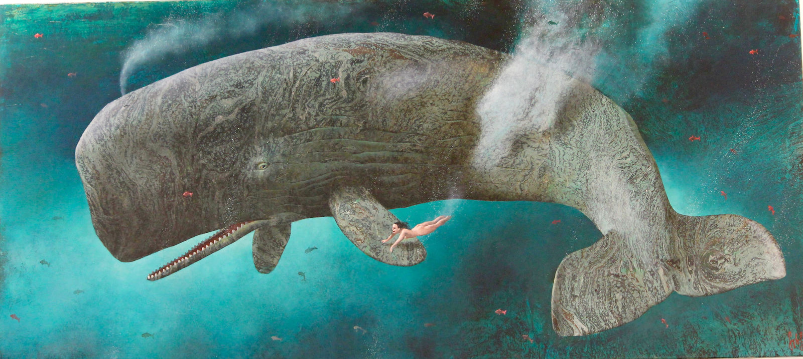 Sylvain Lefebvre, Lucy and the Marbled Whale, 2019