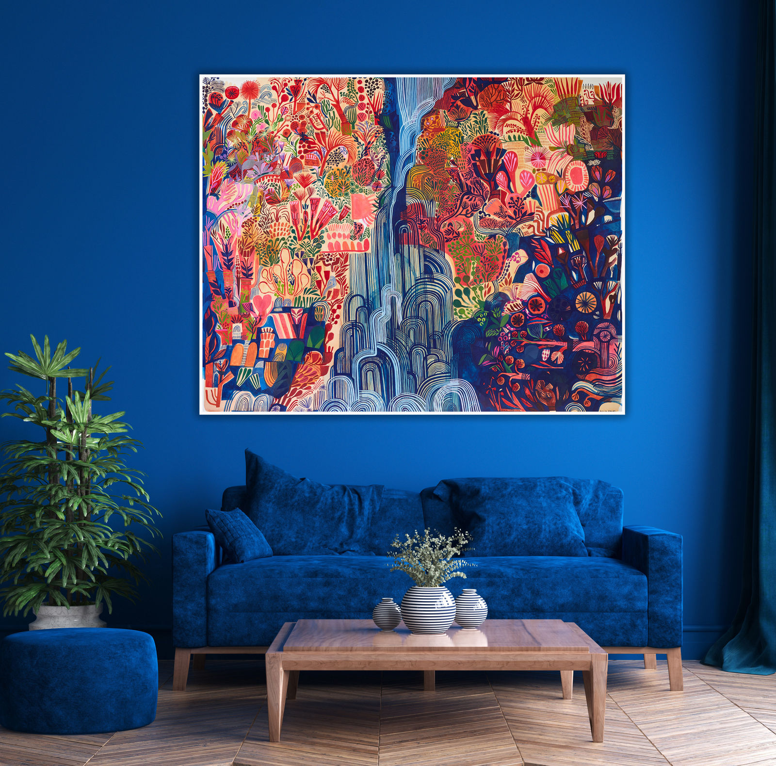 Ashley Amery, Narrow Waterfall (Glinting), 2020