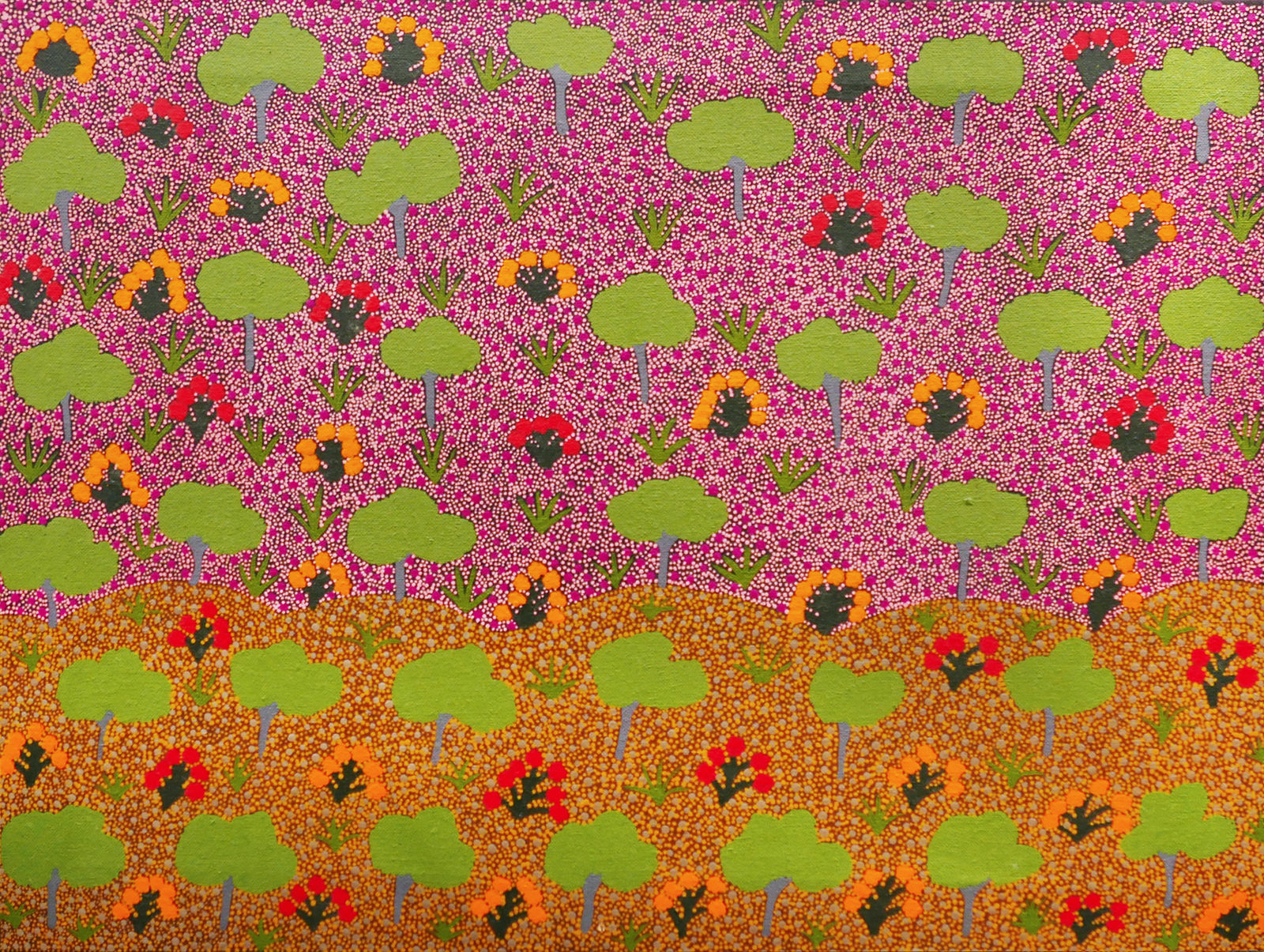 Angeline Pitjara Luck, View of Country, 2011