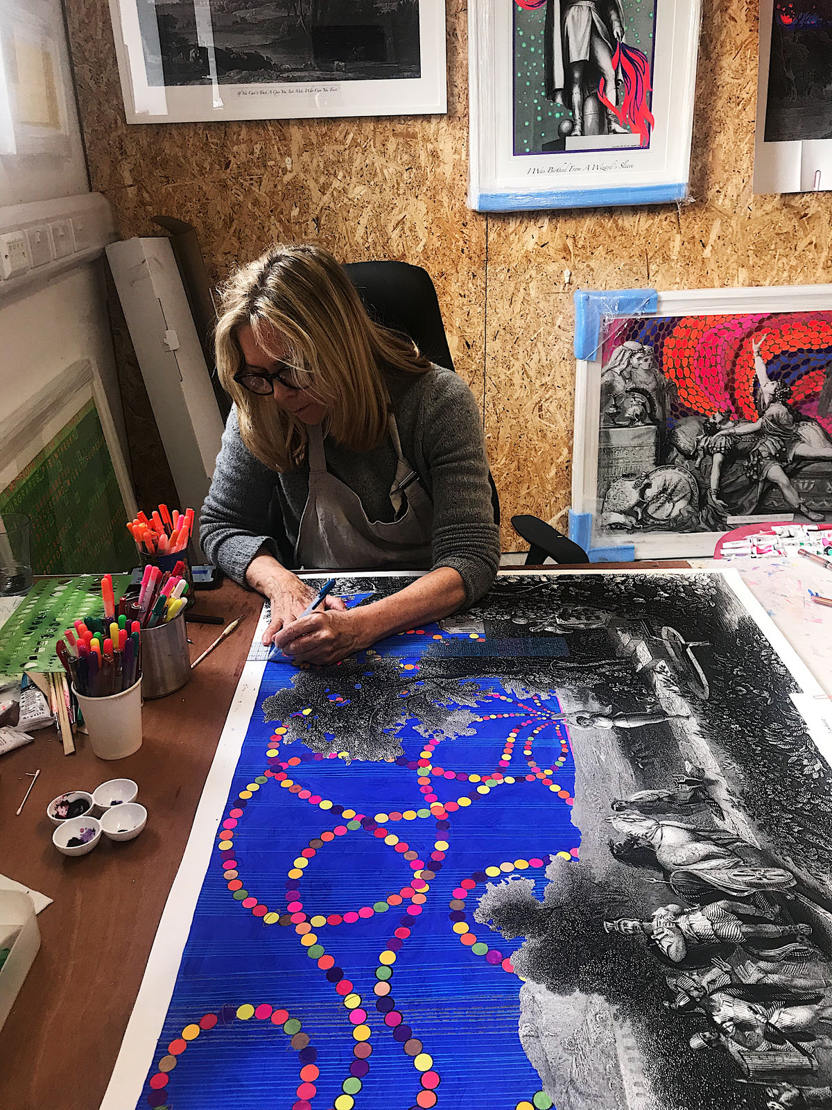 Liza Campbell, Liza in her studio