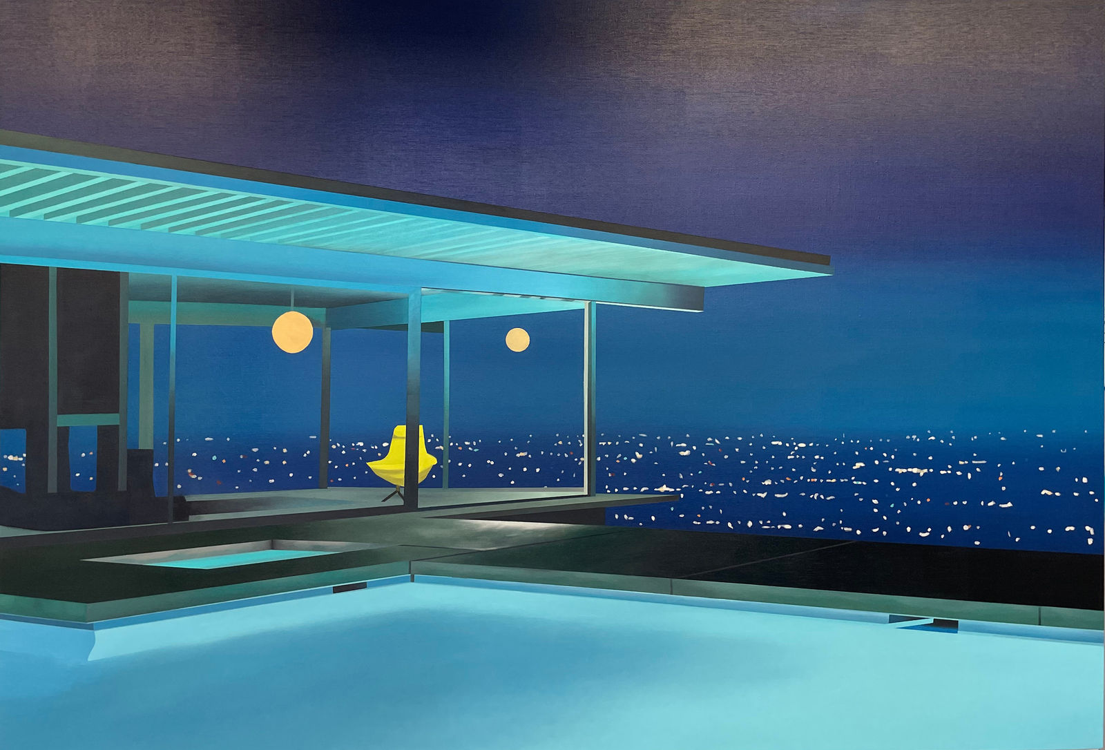 Laurence Jones, Liminal Framework (Indigo Night), 2022