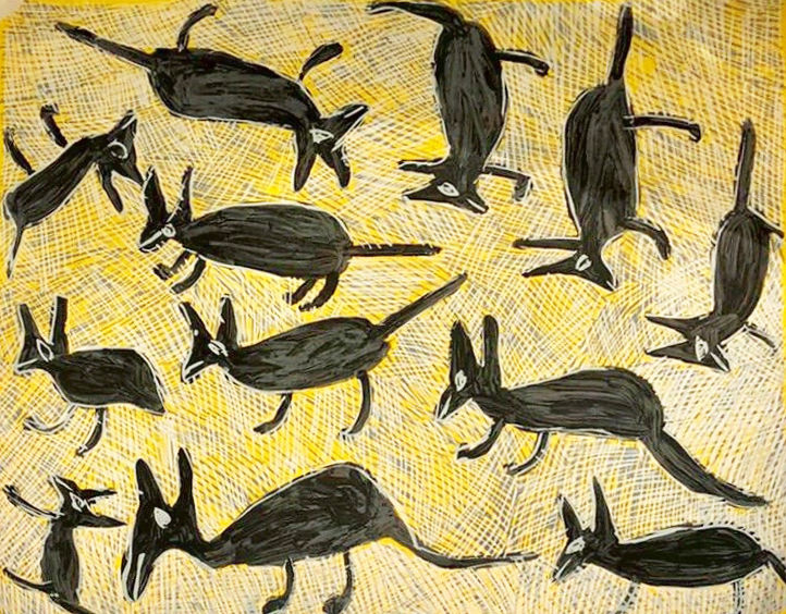 Nyapanyapa Yunupingu, silkscreen, Yirrkala, Aboriginal artist and artwork