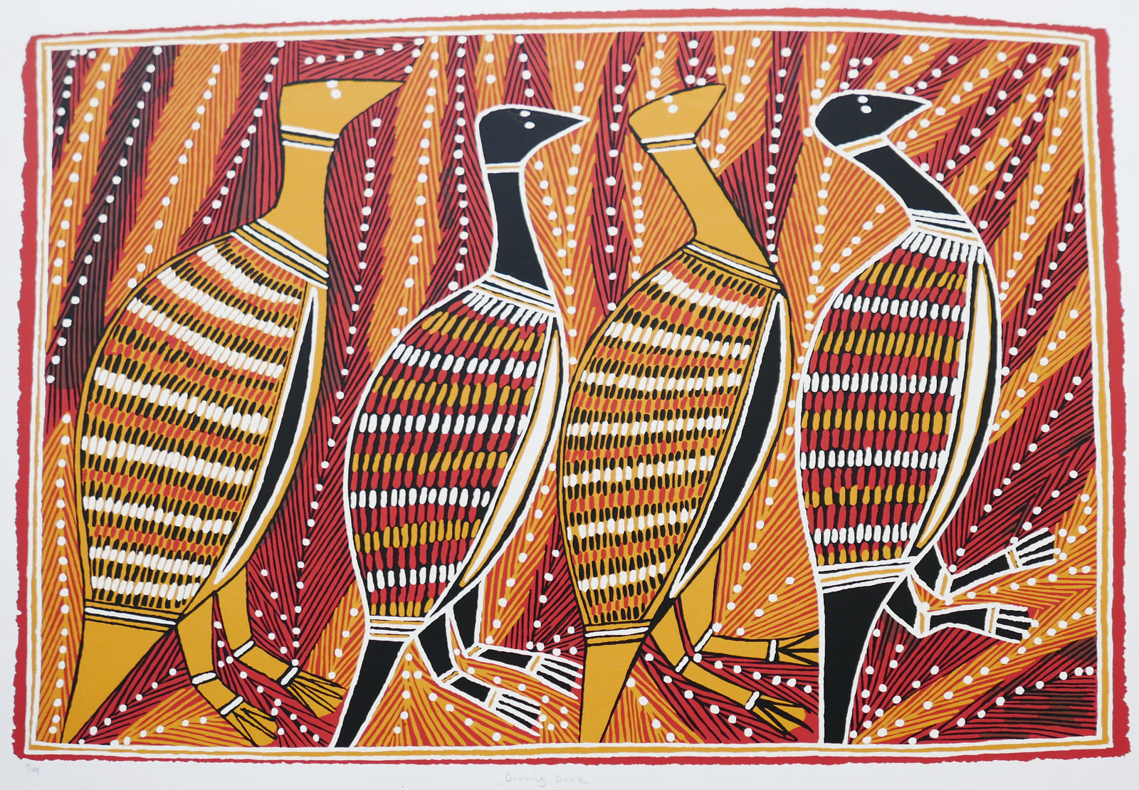 George Milpurrurru, Gurrupdu - Diving Ducks, 1998