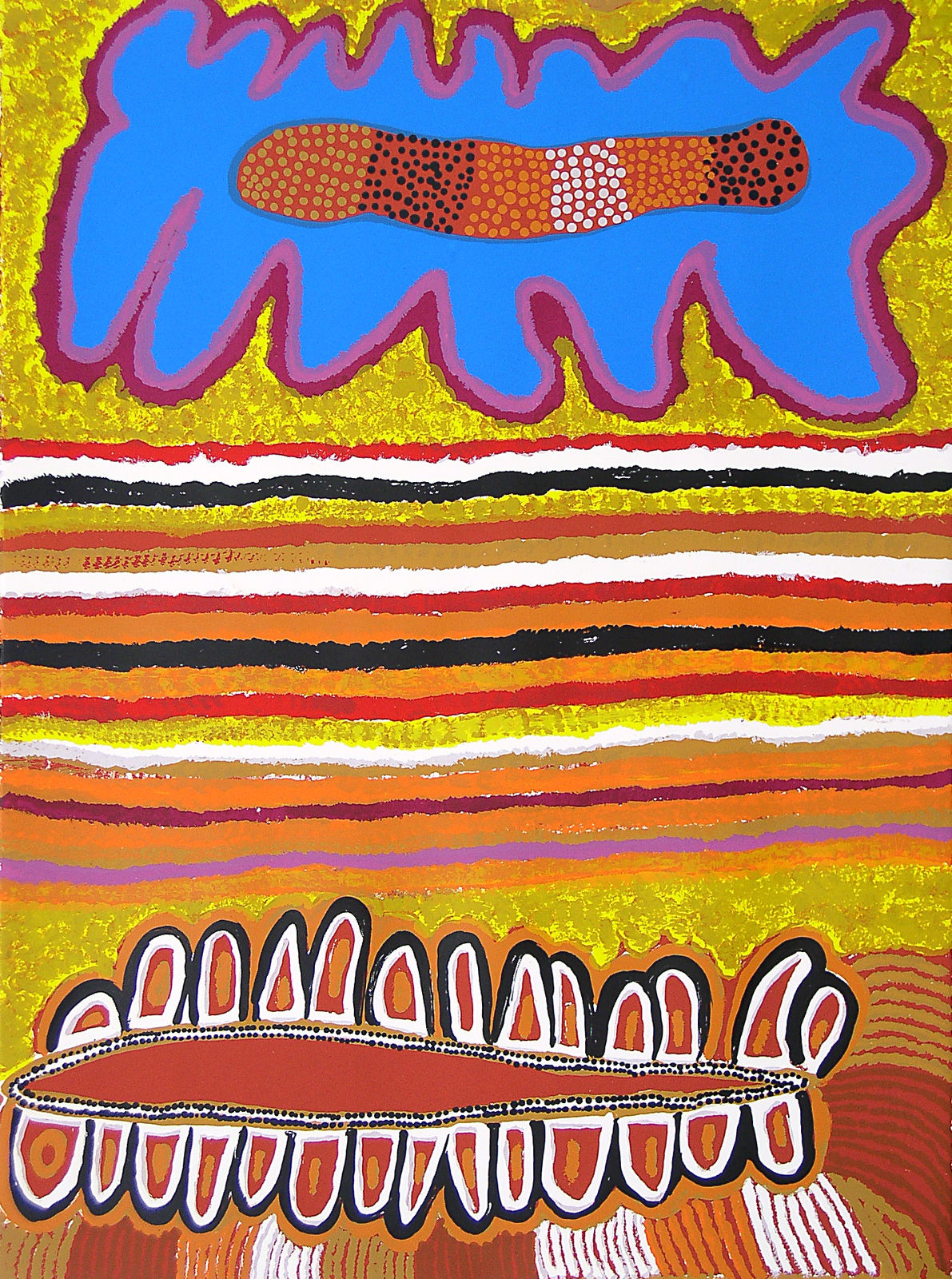 Bai Bai Napangarti, Love Magic Ceremony Design for Ngaanjatjarra, 2002