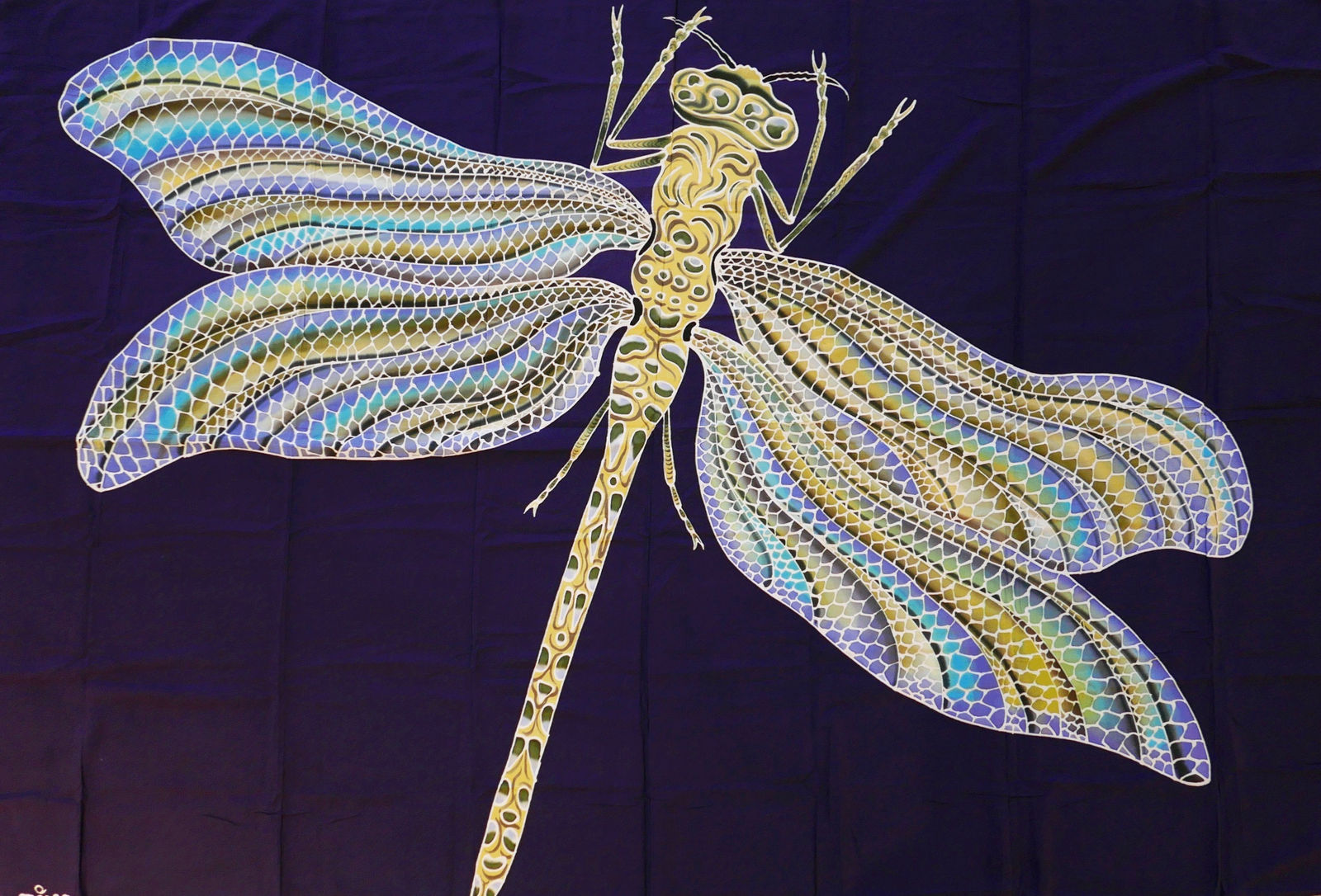 LoU Zeldis, Indigo & Soga insect sarong, 1998 - 2010