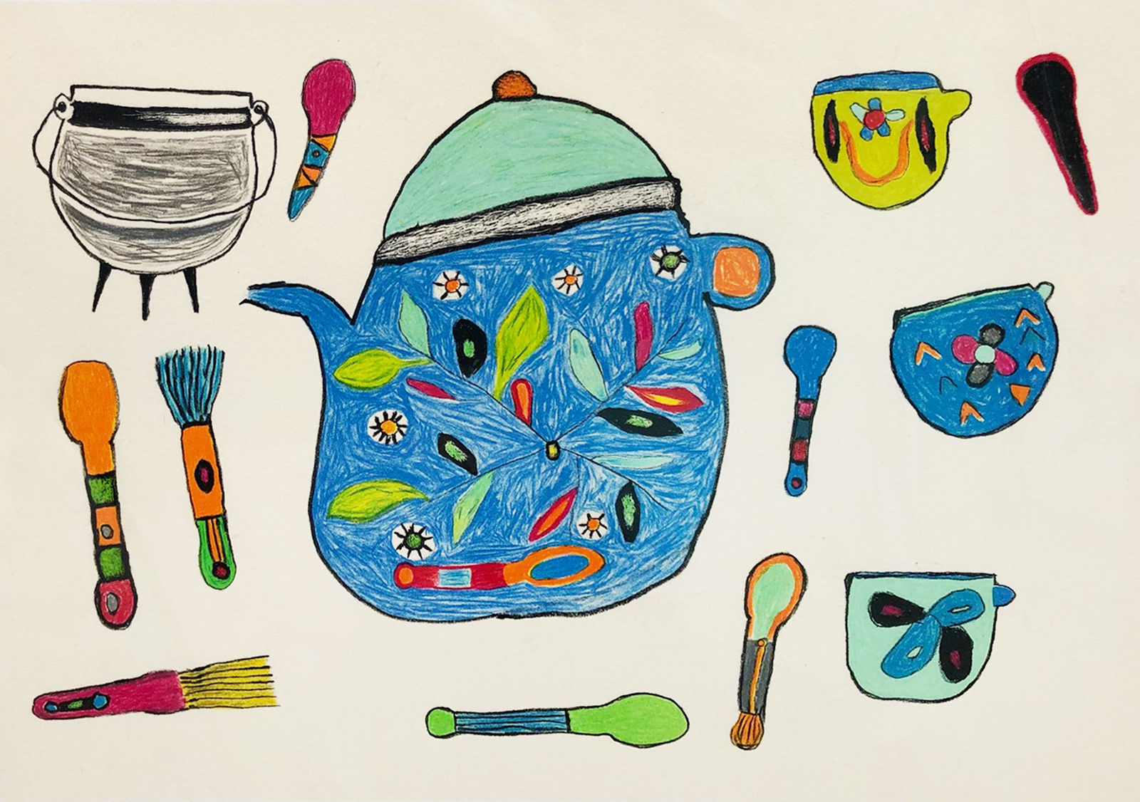 Xaga, New Tea Set with Forks, 2005