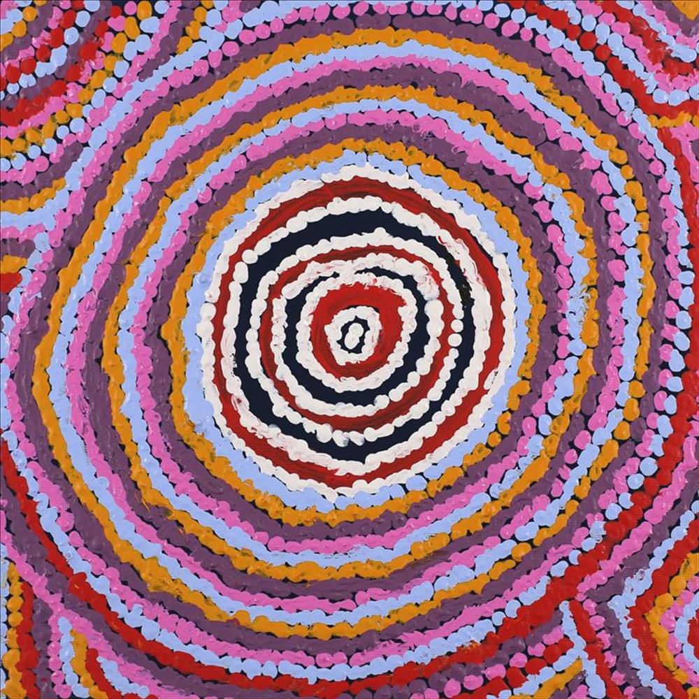 Jeanie Napangardi Lewis, Mina Mina Jukurrpa (Mina Mina Dreaming) - Ngalyipi, 2016