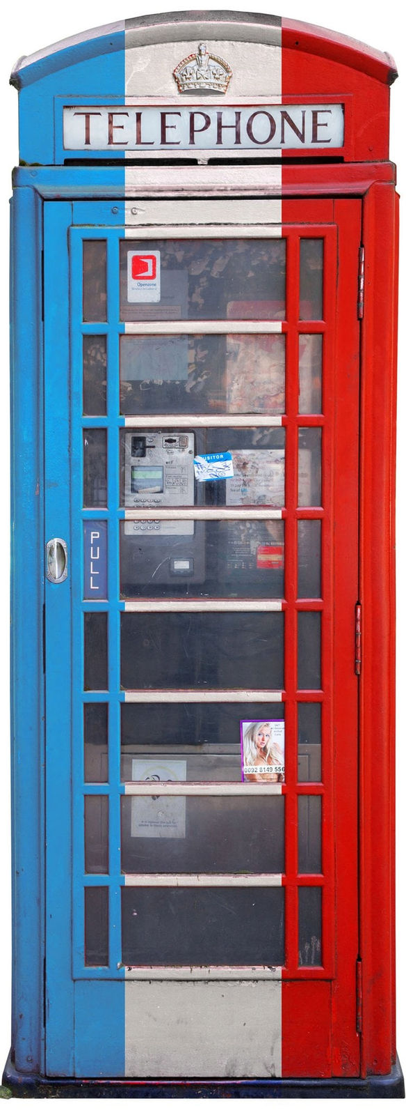 Piers Bourke, Soon To Be Removed (Red,White and Blue), 2012