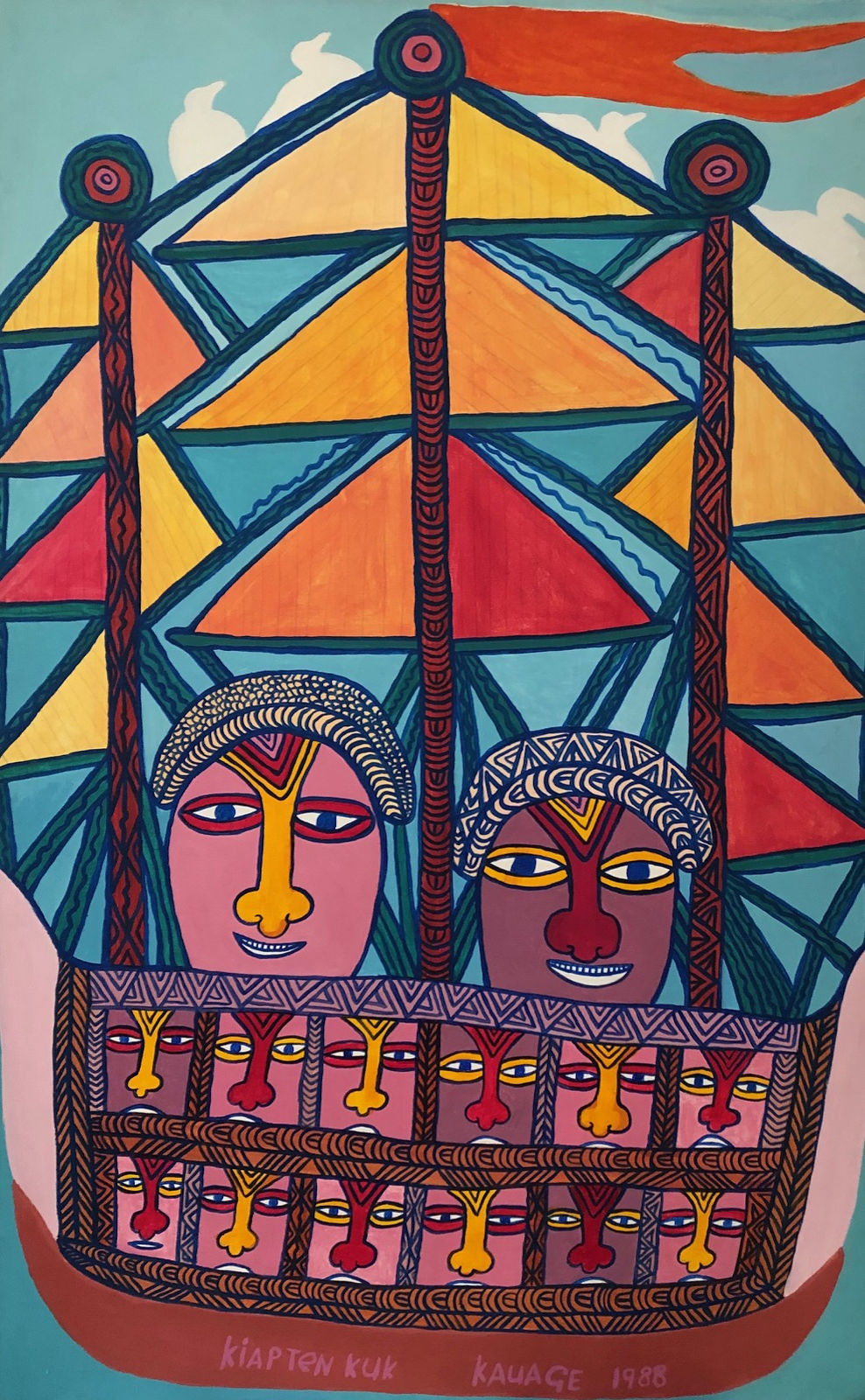 Mathias Kauage, Kiapten Kuk, 1988