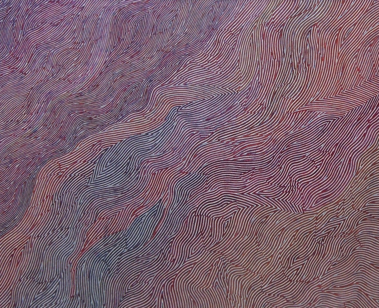 multi-colour oil painting by artist David Whitaker represented by Rebecca Hossack Gallery