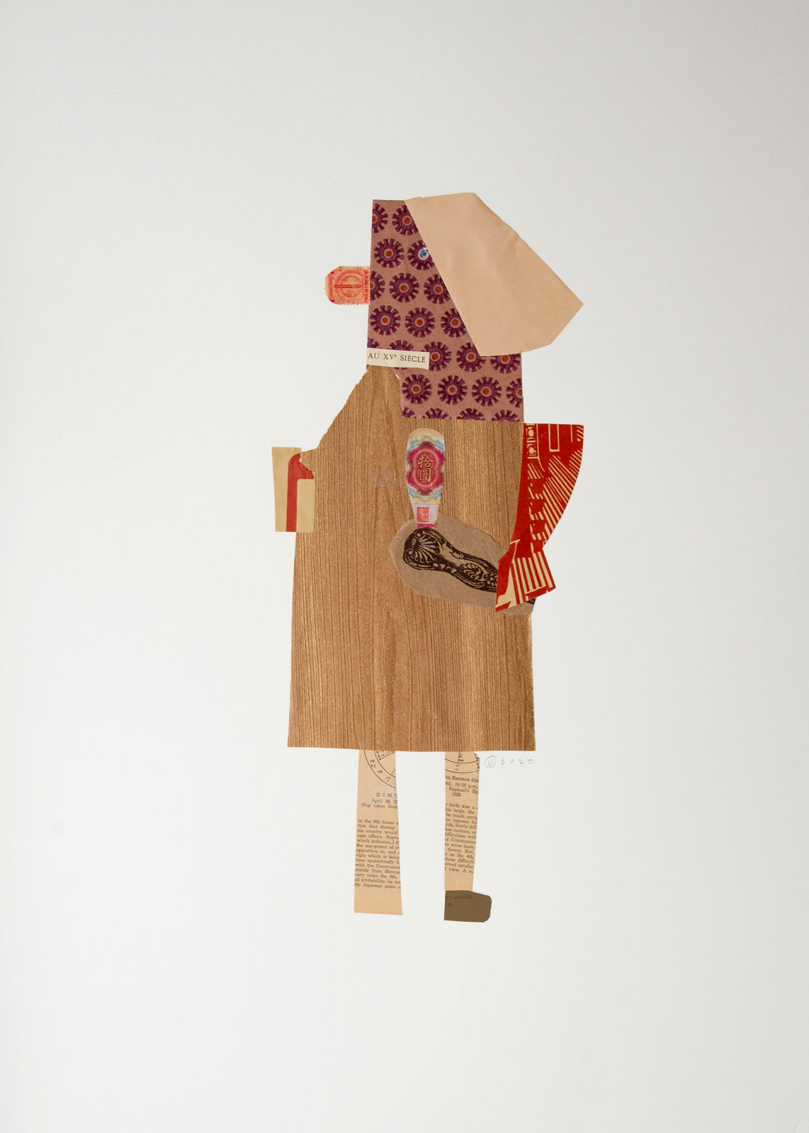 collage by Jerry Jeanmard represented by Rebecca Hossack gallery