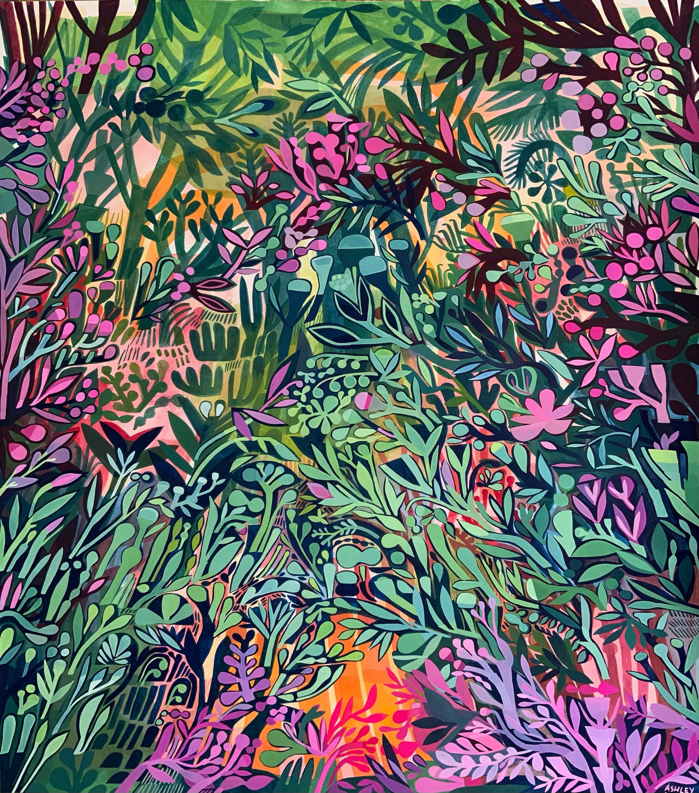 Ashley Amery, Glowing Forest, 2024
