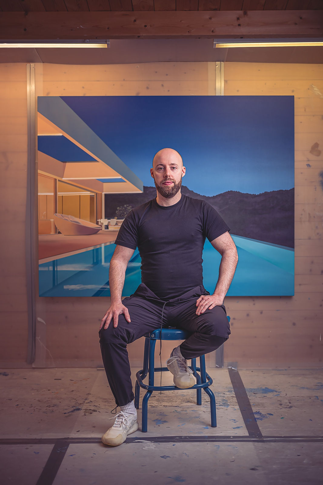 Laurence Jones, Artist Studio Shot, 2024