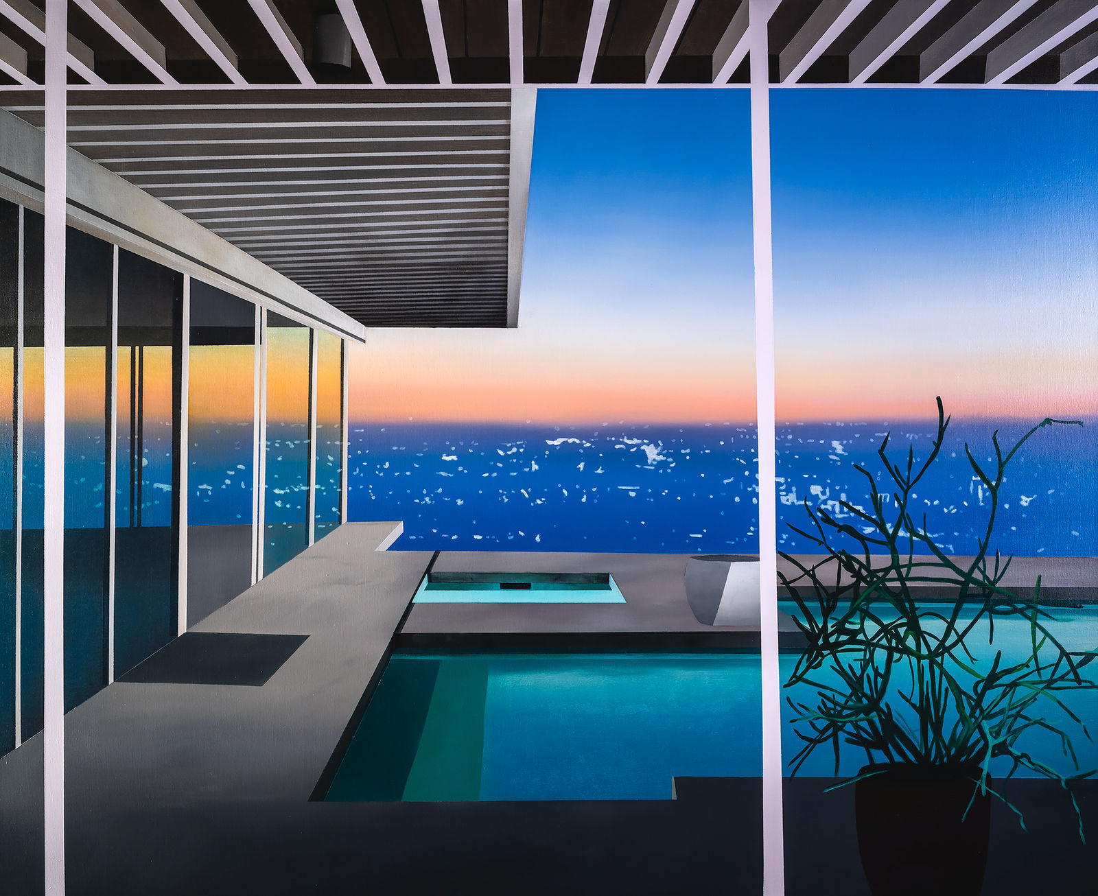 Laurence Jones, Viewpoint with Pencil Cactus, 2021