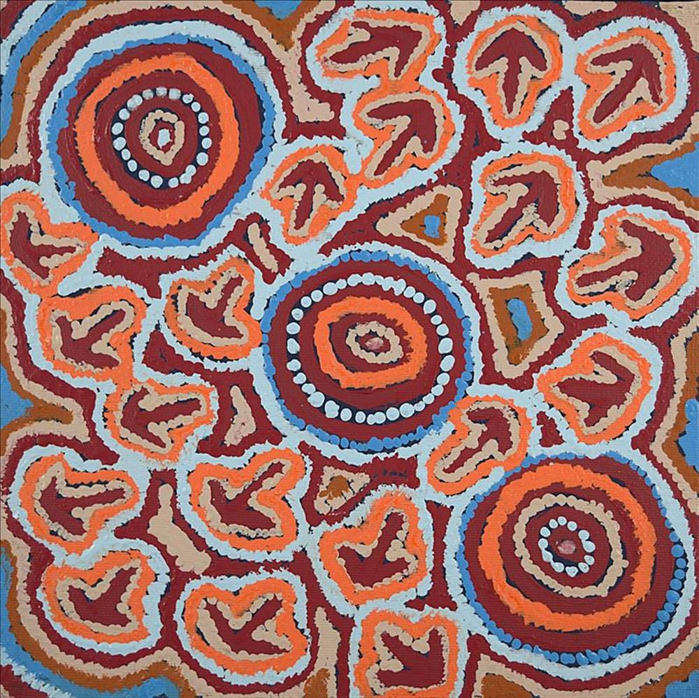 Margaret Nangala Gallagher, Yankirri Jukurrpa (Emu Dreaming) - Ngarlikurlangu