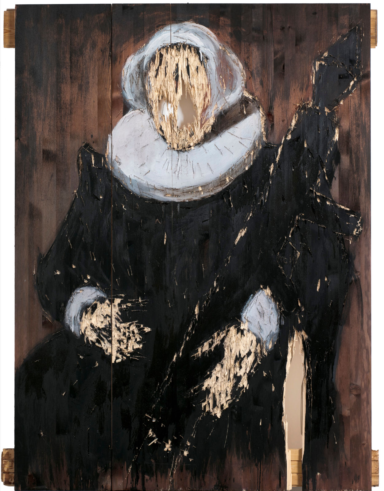 Nestor Engelke, Деревянный голландский портрет номер 78 | Wooden Dutch portrait number 78, 2023