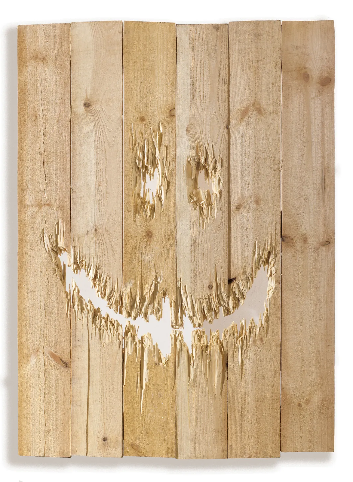 Nestor Engelke, Деревянная улыбка из серии «Деревянные смайлы», 2020