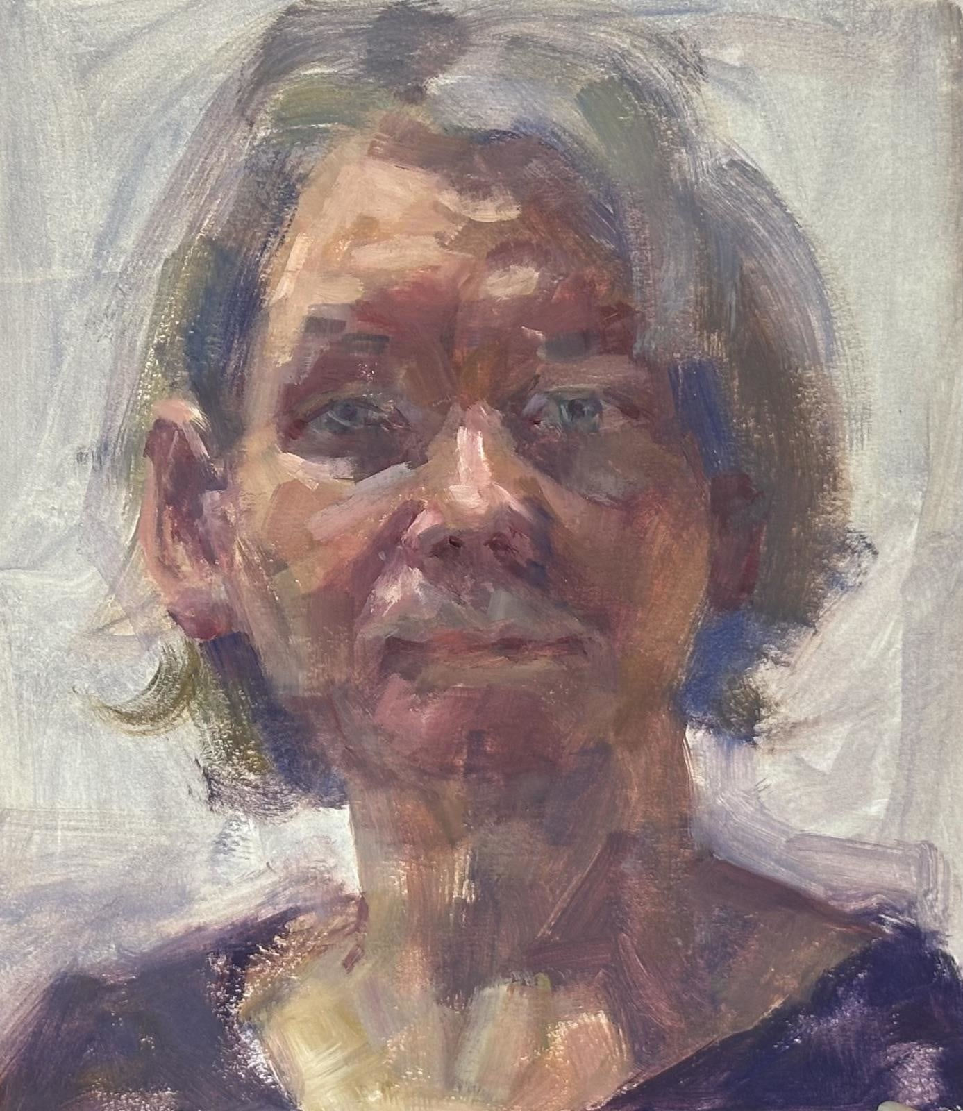 Karen Scannell, Self-Portrait from Life