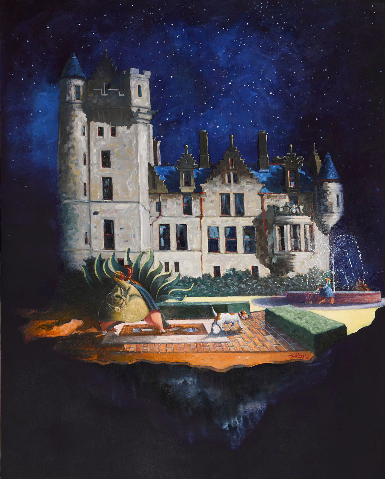 Dan Dowling PRUA, Walking The Dog At The Castle