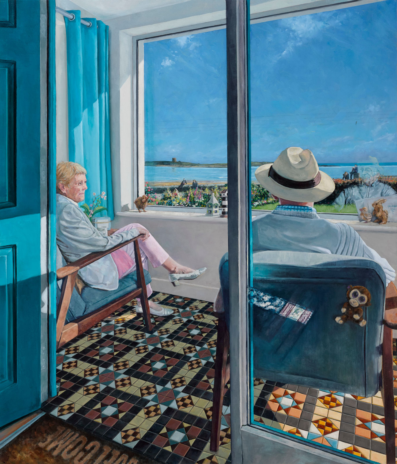 Alan Ryan, 'I think the grass needs a cut Hugh.'