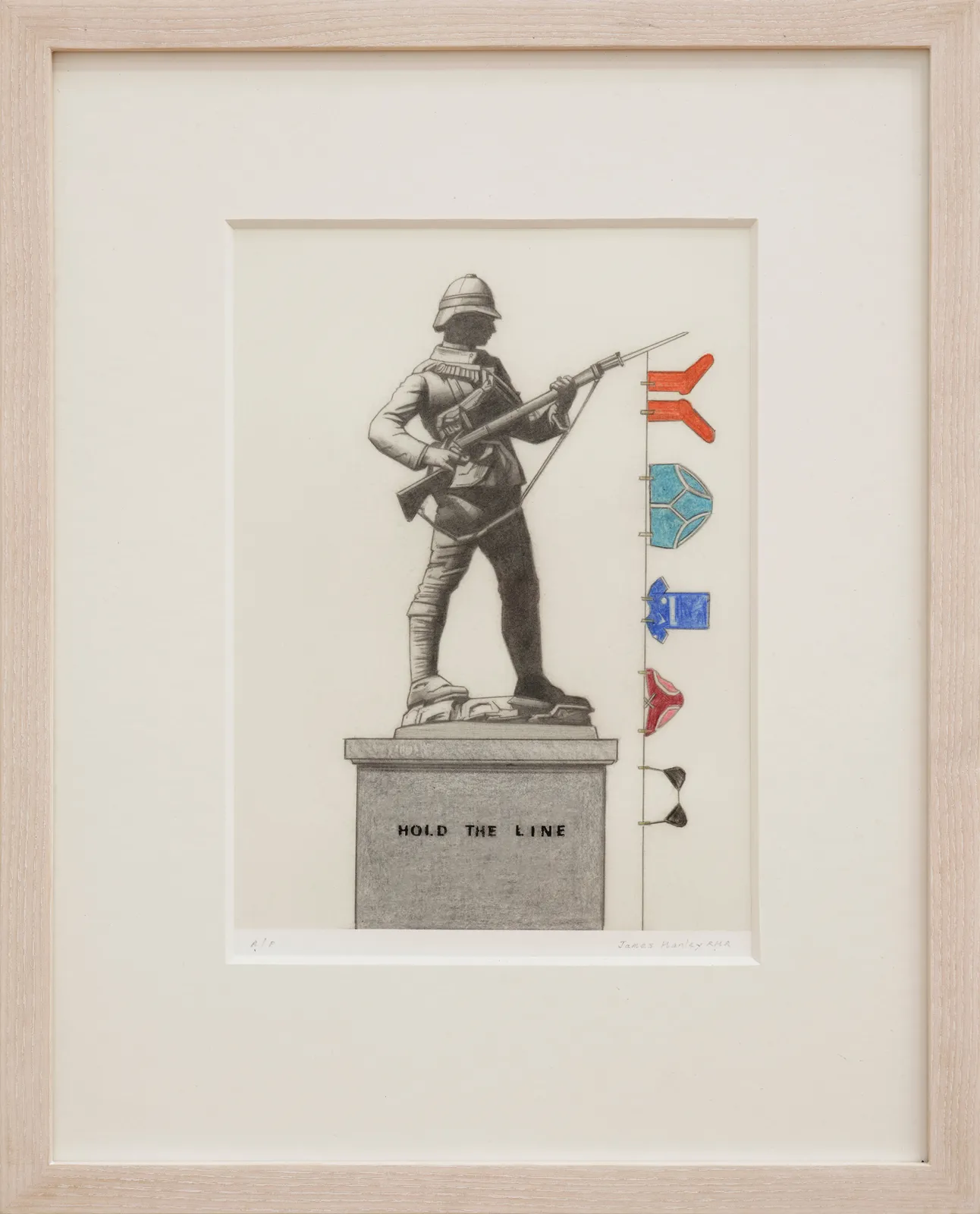 James Hanley RHA, Hold the line