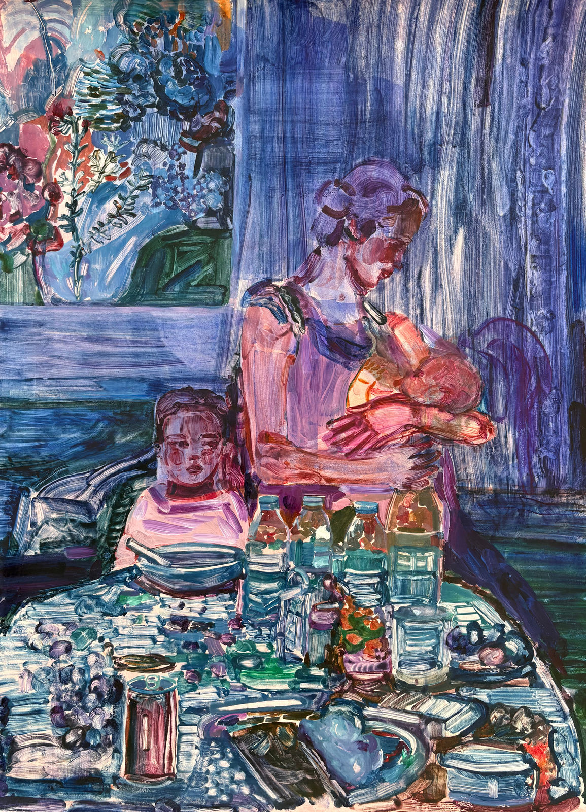 Martha Zmpounou, Family Dinner, 2025