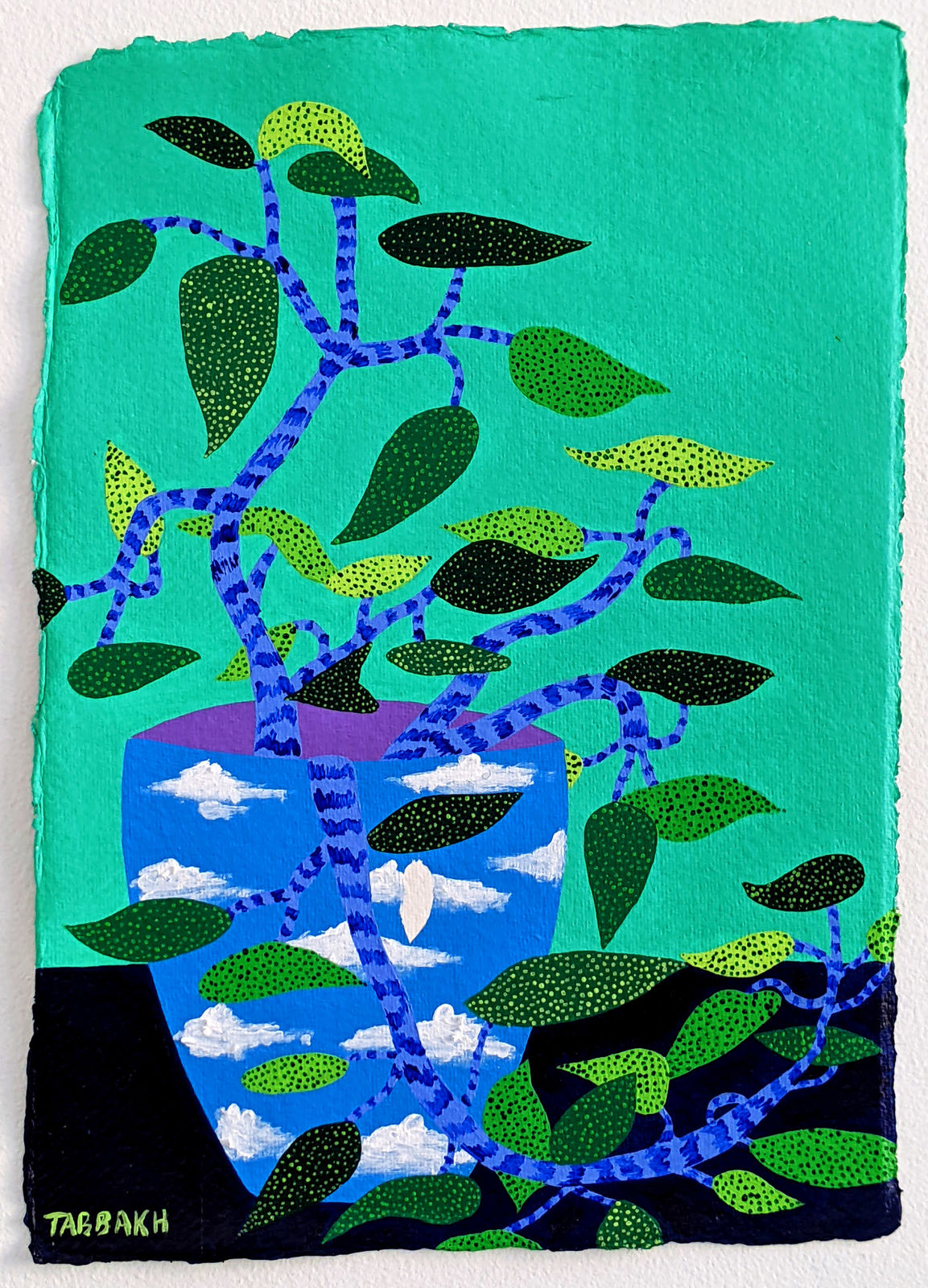 Cathy Tabbakh, La Plante Pointilliste, 2022