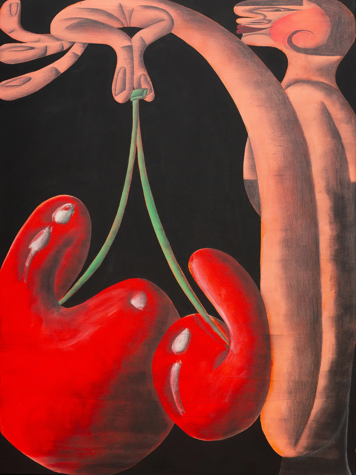 Kevin Sabo, Girl with Two Cherries, 2026