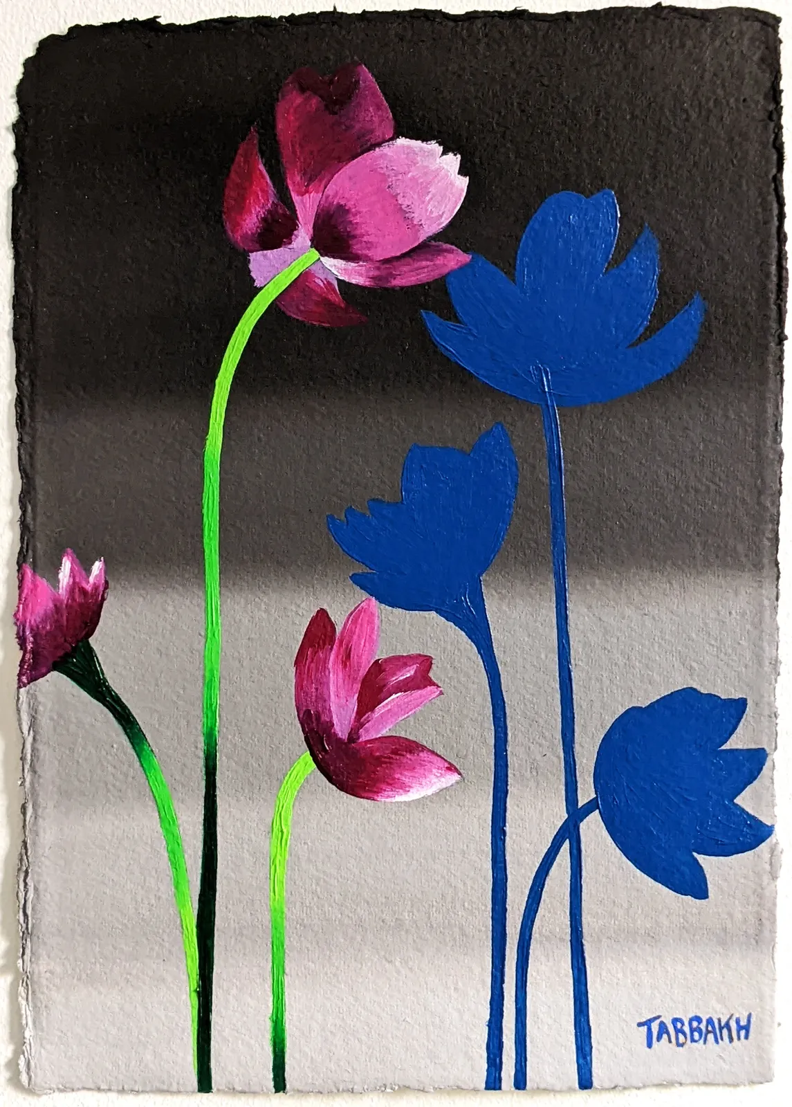 Cathy Tabbakh, Study of Pink Tulips, 2022
