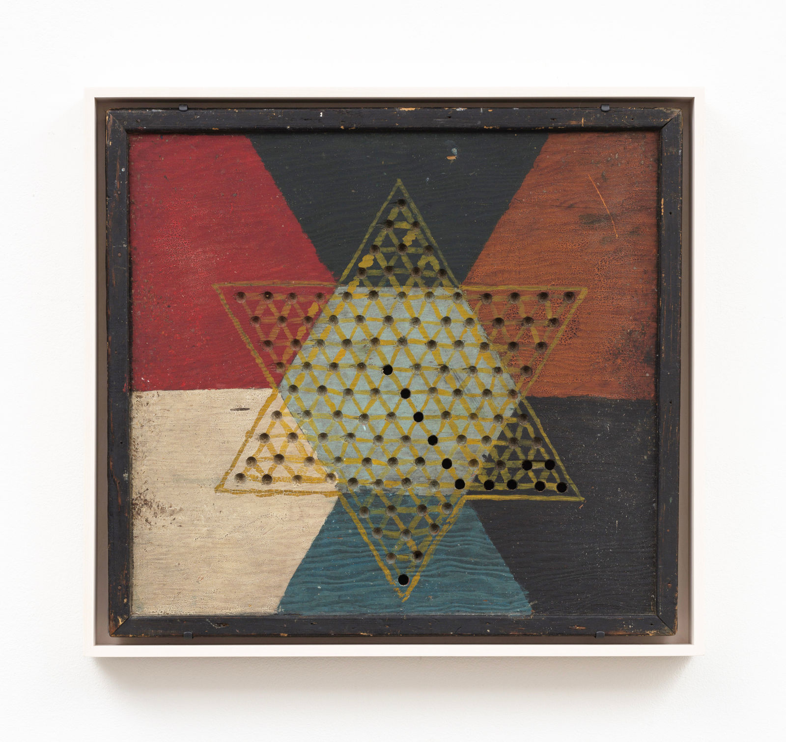 American Unidentified, Paint decorated Chinese Checkers game board, 1930-40