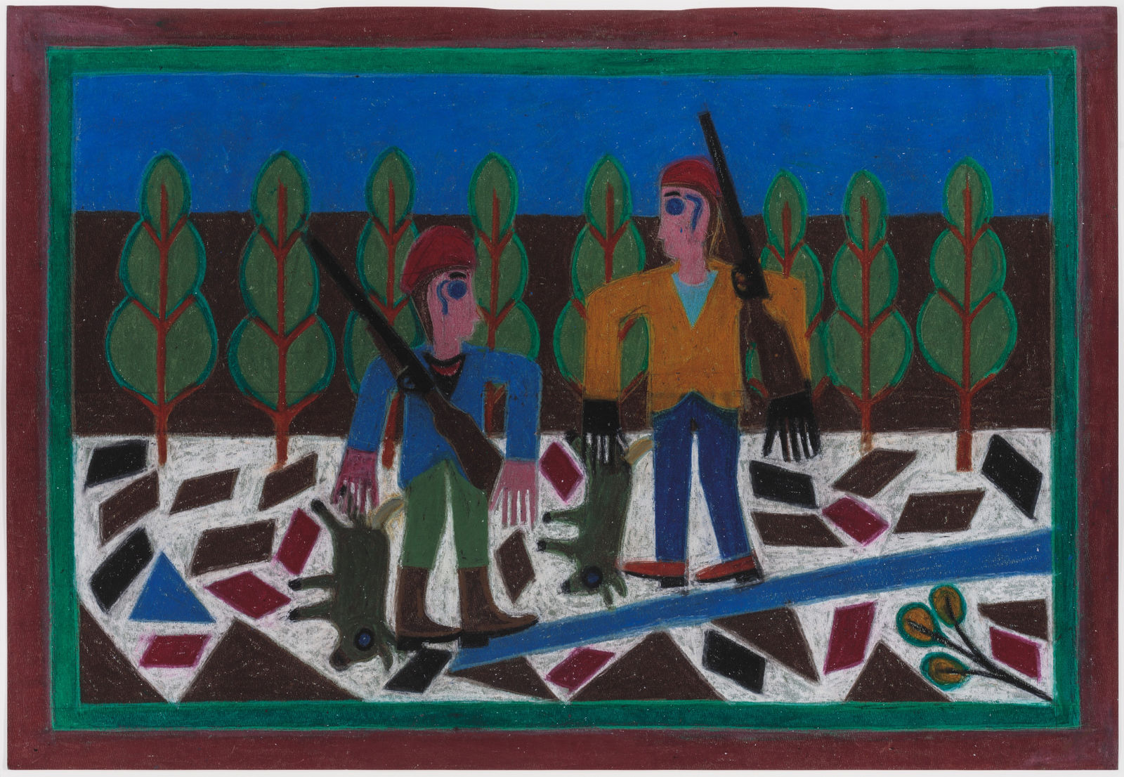 Eddie Arning, Untitled, 1968-1970