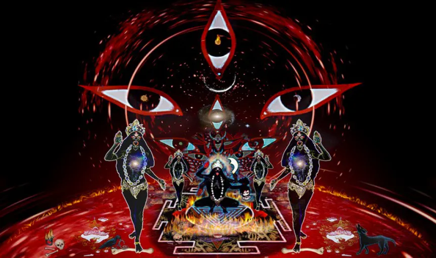 Penny SLINGER, Kali from 64 Dakini Oracle, 2000/10