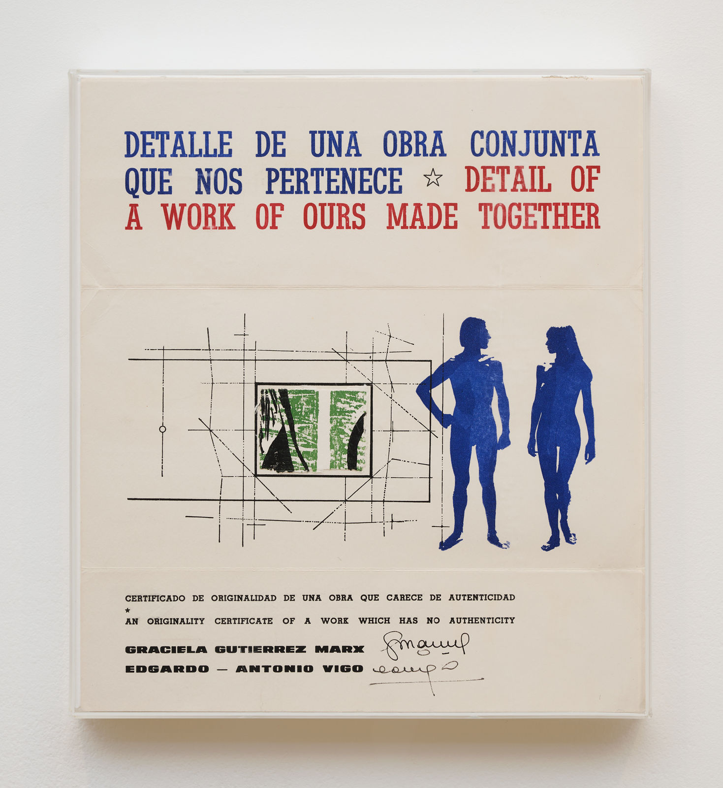 Edgardo Antonio VIGO, Detalle de una Obra Conjunta que Nos Pertenece [Detail of a Work of Ours Made Together], 1978