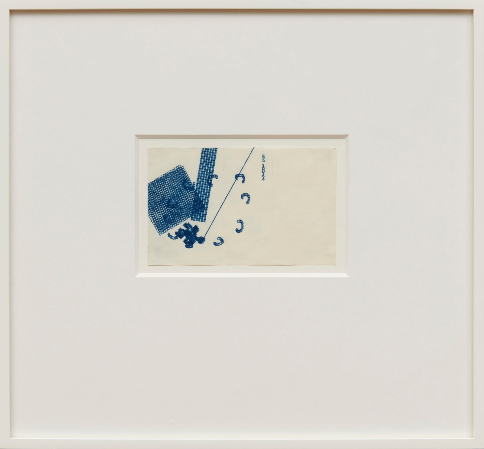 Dom Sylvester HOUÉDARD, Typestract - 180764 (Blue), 1964