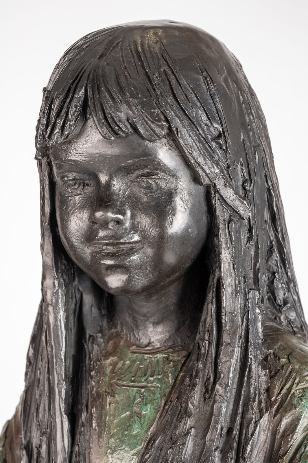 James Butler MBE RA RWA FRBS (1931-2022), Girl holding the Teddy