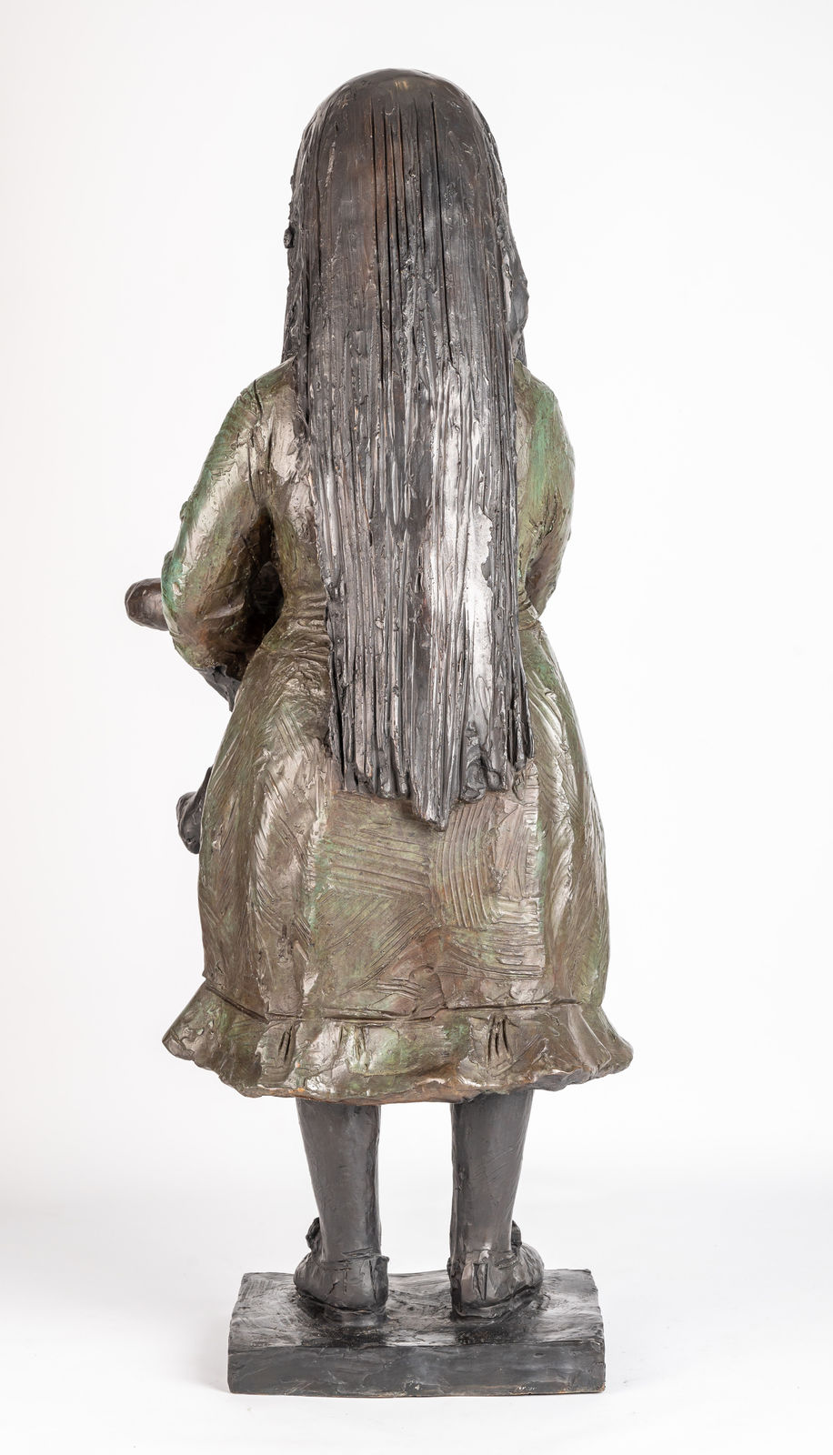 James Butler MBE RA RWA FRBS (1931-2022), Girl holding the Teddy