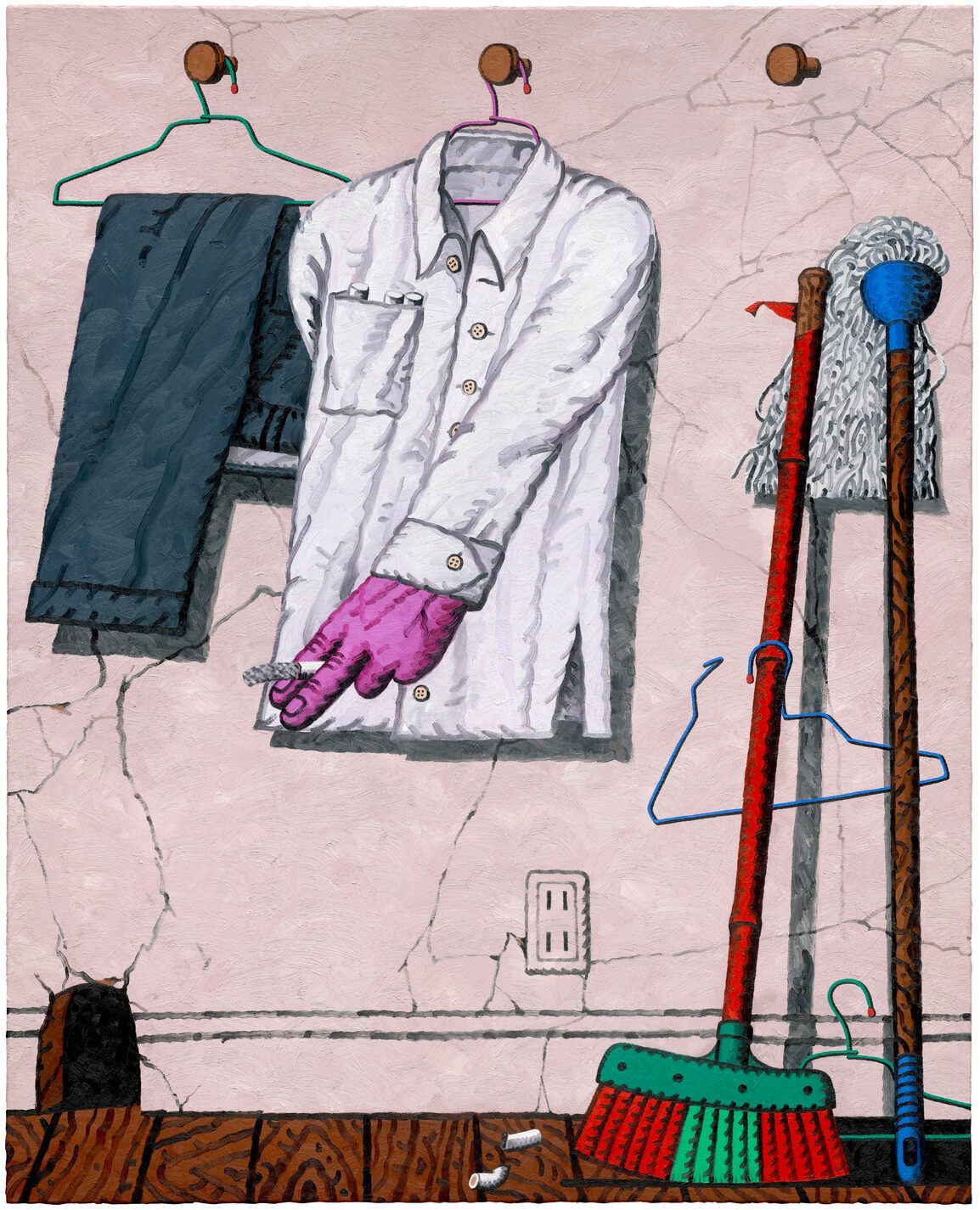 Yi-Shuan Lee 李奕諠, Cracked Wall and Shitty Hangers, 2024