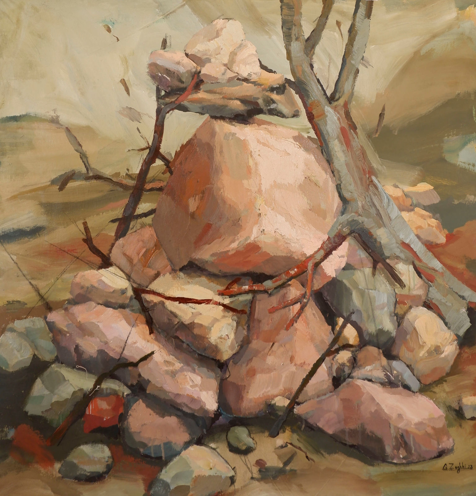 Ghada Zoghbi, I Once Existed And Looked Like this, 2023