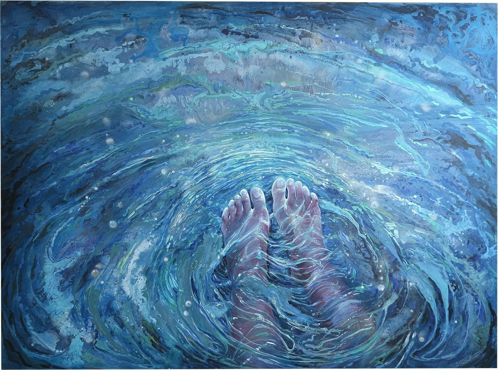 Zahra Shafie, An Interplay of Light and Water, 2025