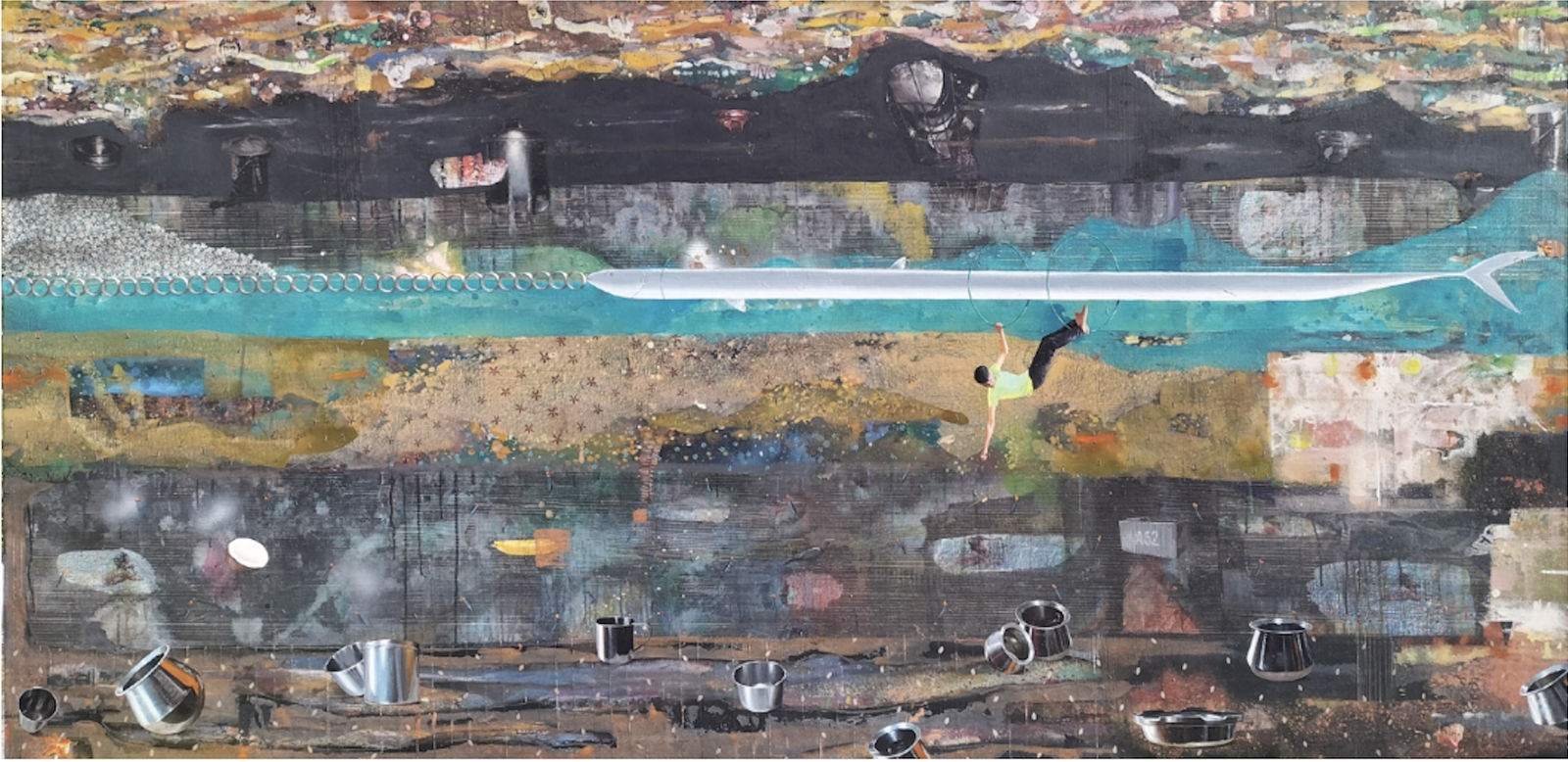 Ameen Khaleel, Balancing on Unreal Surface, 2022