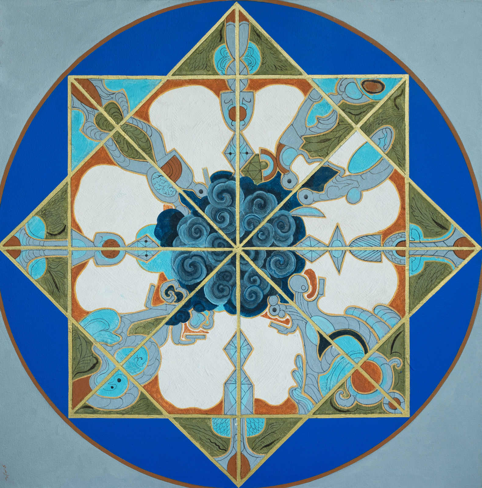 Jagannath Panda, Mandala of Resonance - IV, 2025