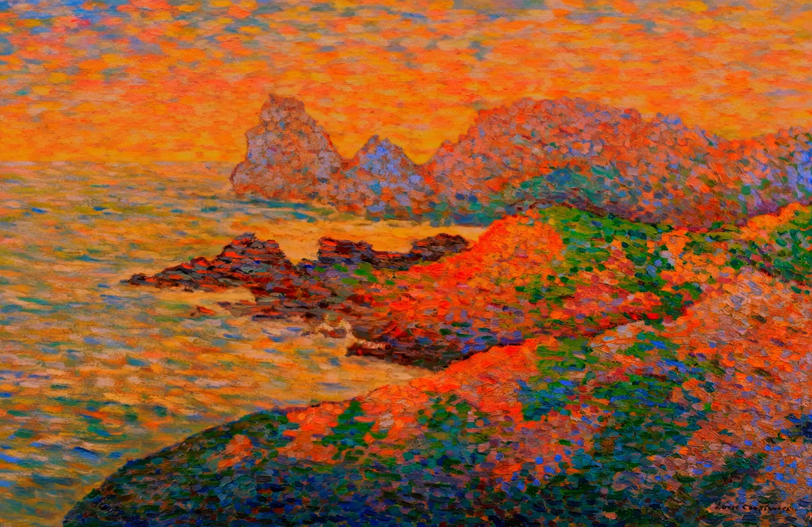 Rob and Nick Carter, Transforming Seascape, Coucher de Soleil, Côte d’Azur, 2025