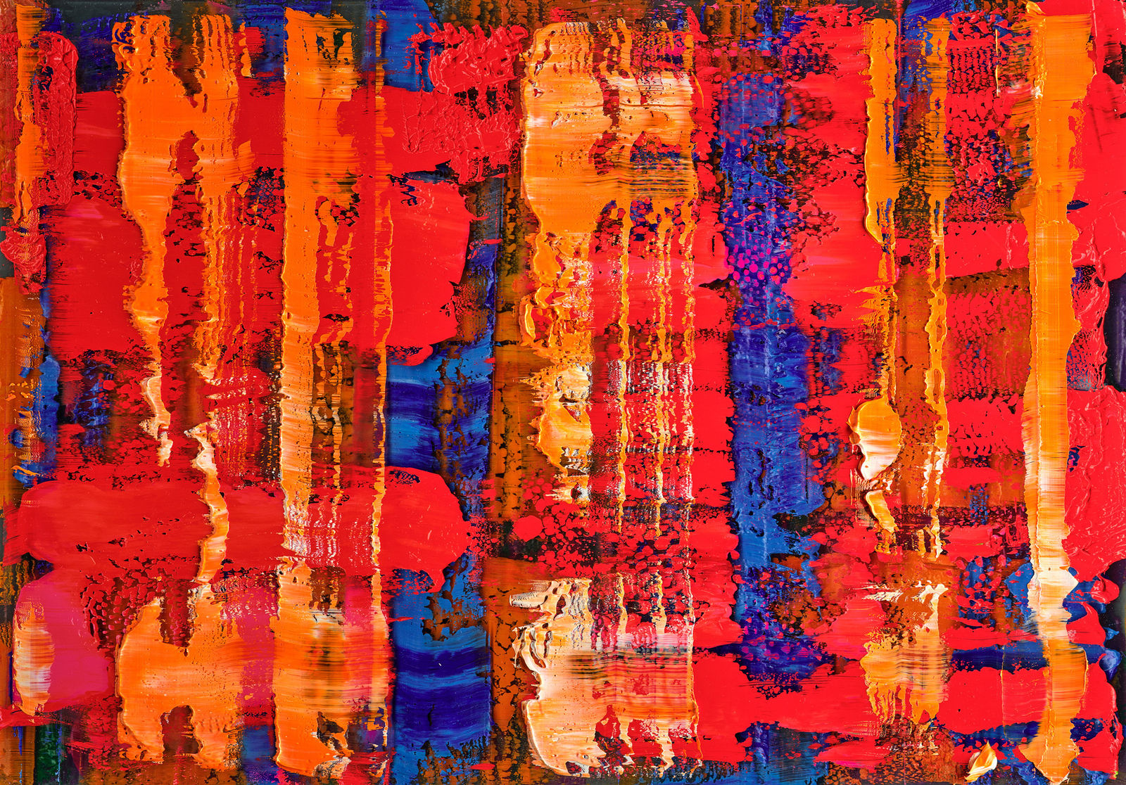 Rob and Nick Carter, Oil Paint Scan with Oil Paint VII, 2024