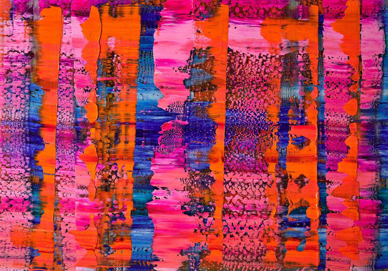 Rob and Nick Carter, Oil Paint Scan with Oil Paint II, 2024