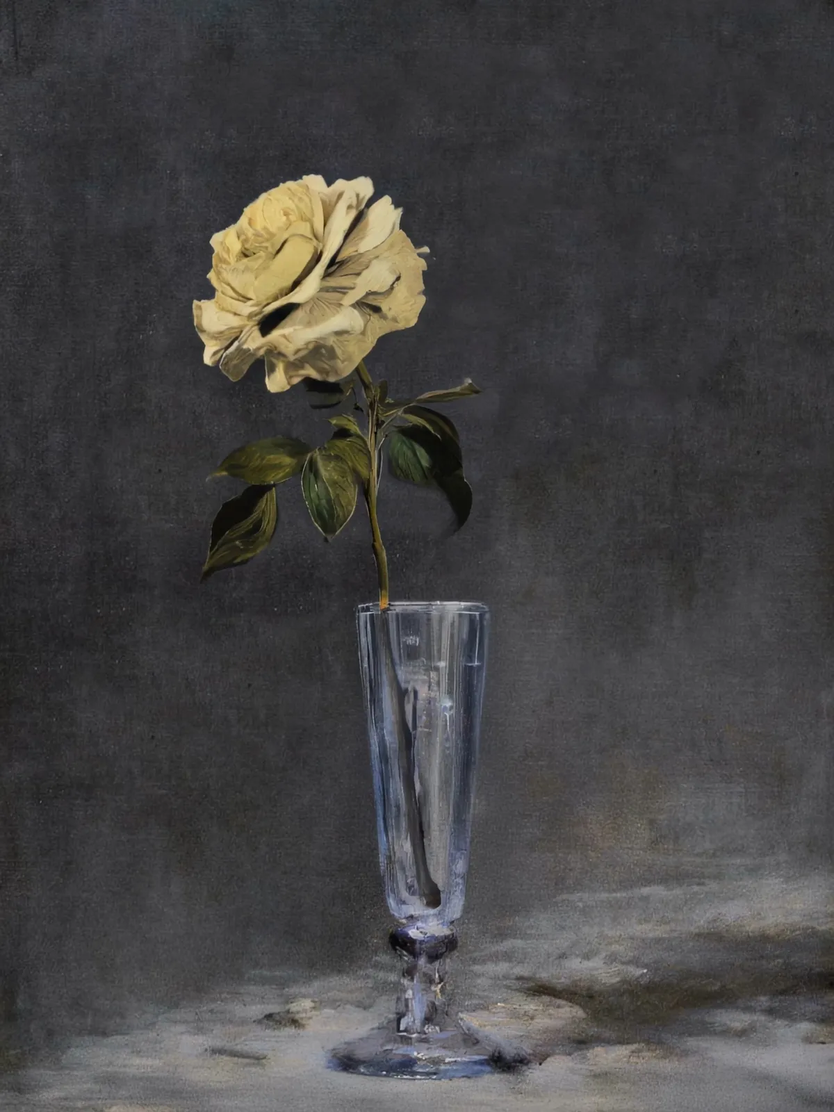 Rob and Nick Carter, Transforming Flower in a Champagne Glass, 2025