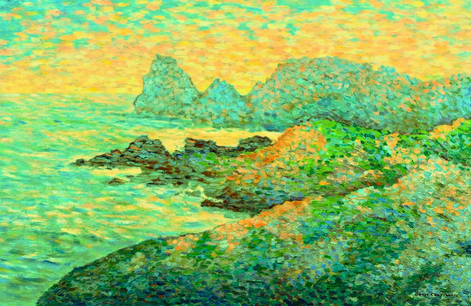 Rob and Nick Carter, Transforming Seascape, Coucher de Soleil, Côte d’Azur, 2025