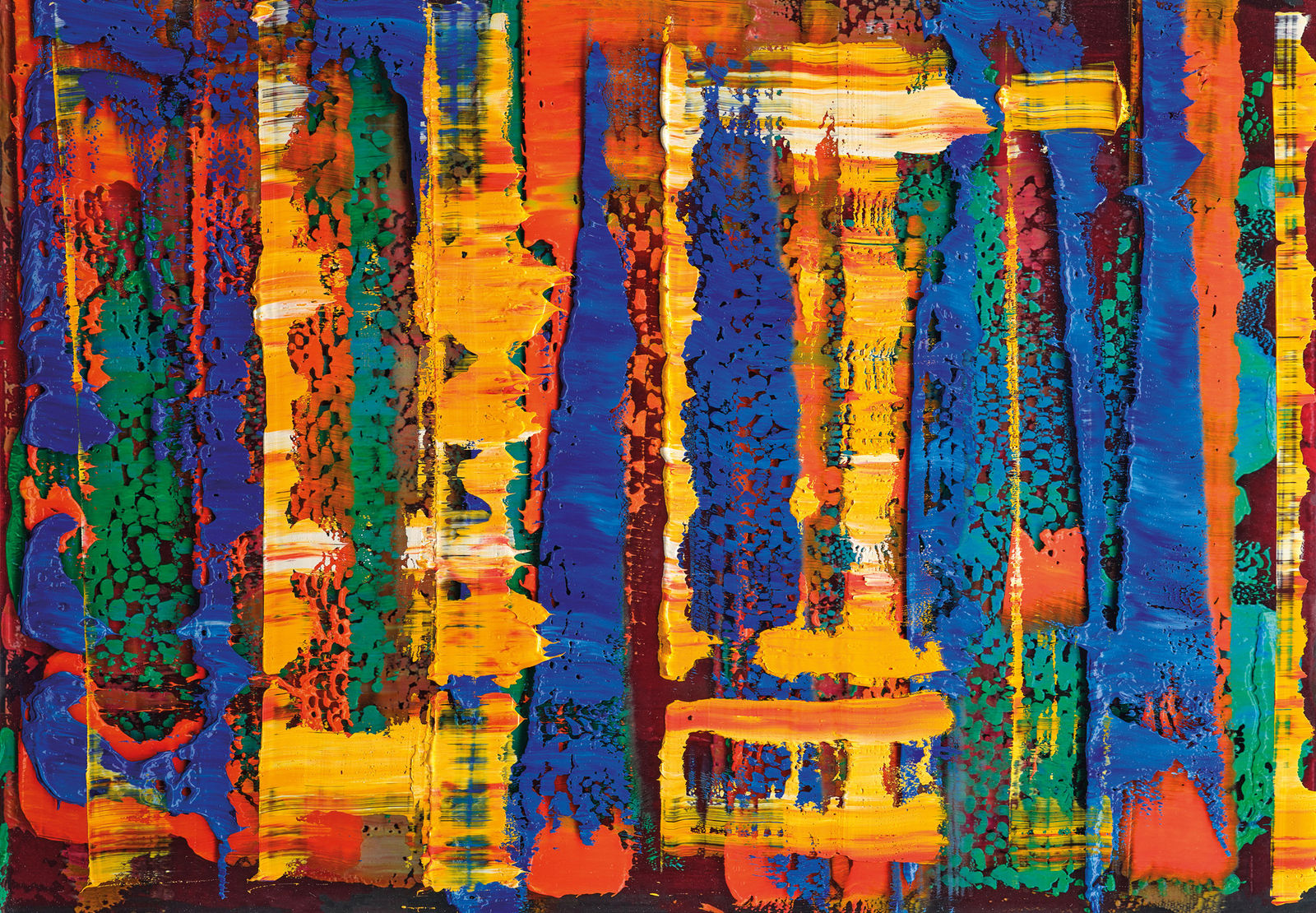 Rob and Nick Carter, Oil Paint Scan with Oil Paint XIII, 2024