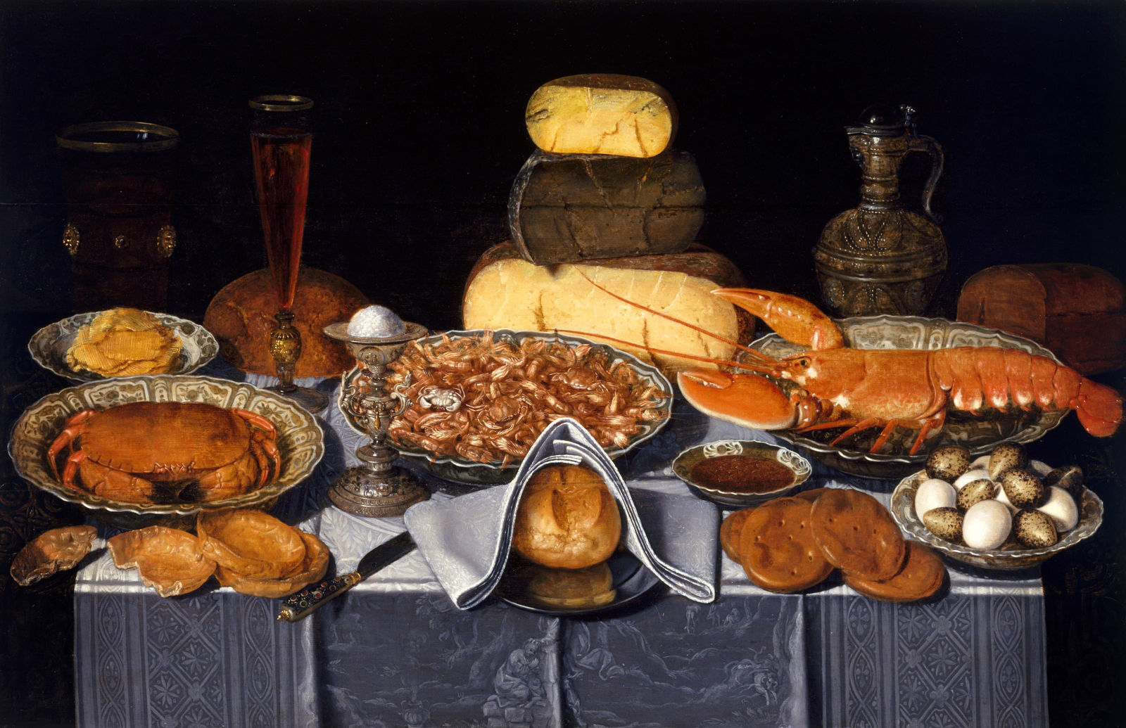 Rob and Nick Carter, Bread after Clara Peeters, 2024